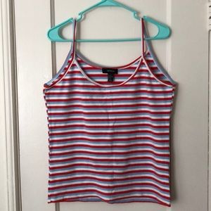 Plus Size Stripped Crop Top